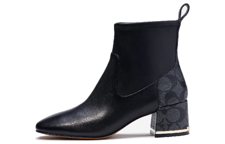 (W) Coach Nala Chelsea Boot 'Black Leather'