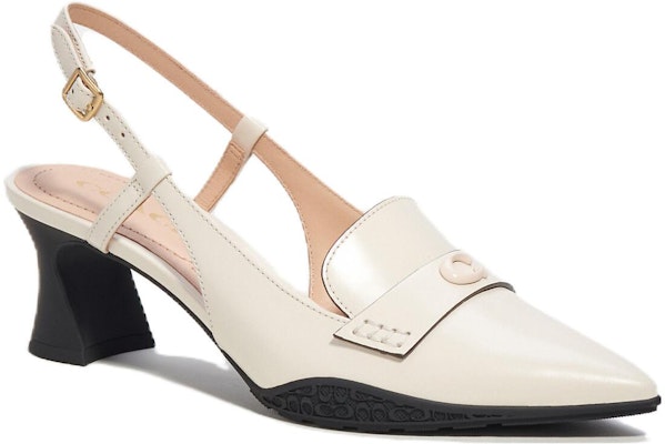 (W) 코치 니콜라 화이트 가죽 블록힐 CM757_CHK Order (W) 코치 니콜라 화이트 가죽 블록힐 CM757_CHK