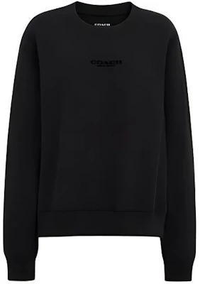 (W) Coach Oversized 黑色圓領標誌長袖上衣 SS24 系列 CR036-BLK Buy (W) Coach Oversized 黑色圓領標誌長袖上衣 SS24 系列 CR036-BLK