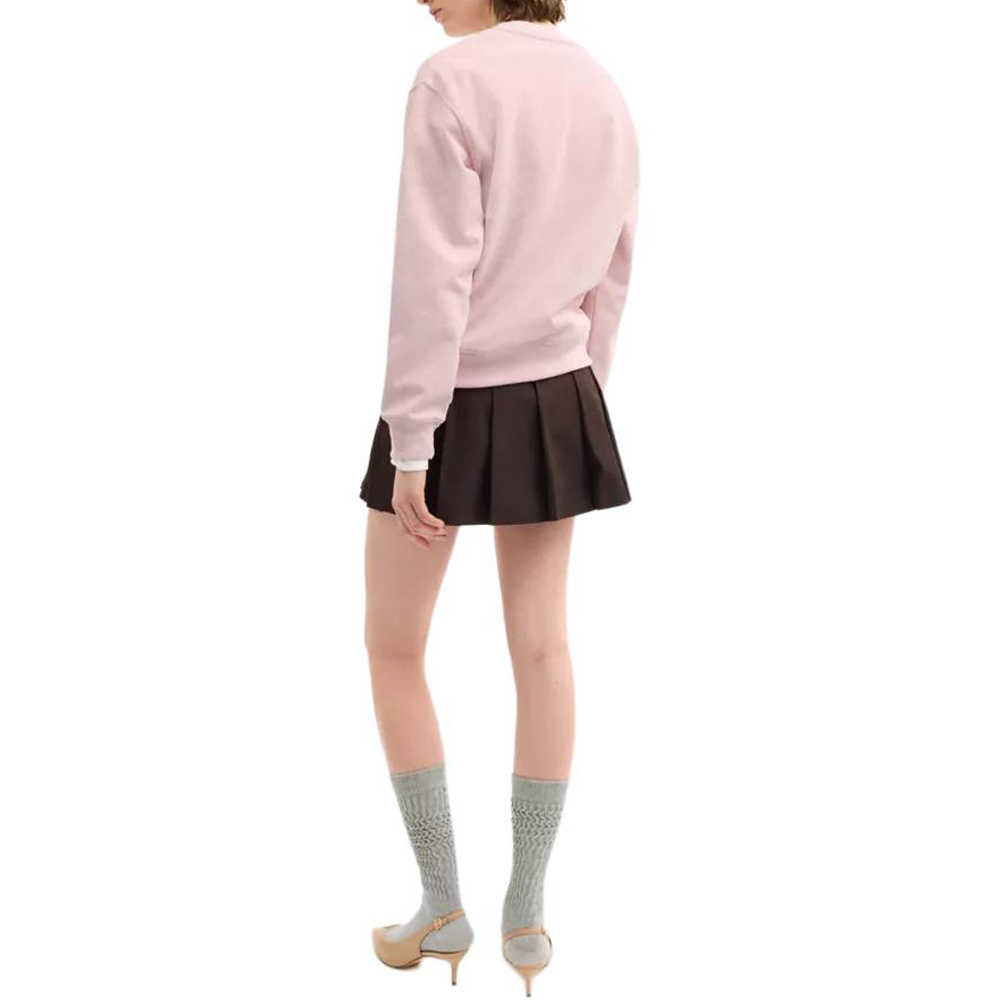 Shop (W) Coach 粉色棉質標誌長袖休閒圓領衫 CZ190-PSZ