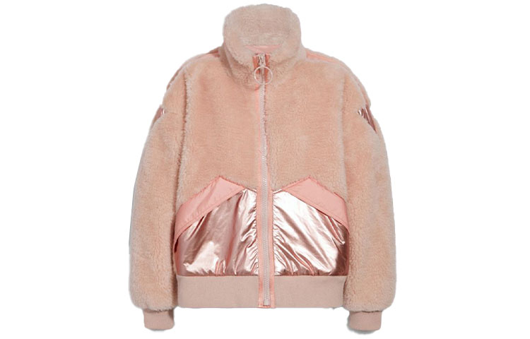 (Women) COACH Pink Hooded Bomber Jacket with Stand Collar C0635-PIN 圖 2