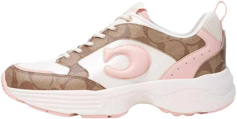 (Women) COACH Pink Low-Top Casual Lace-Up Sneakers CI071-UEW Shoes Buy (Women) COACH Pink Low-Top Casual Lace-Up Sneakers CI071-UEW Shoes