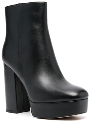 (Women) Coach Polished Leather Platform High Heel Ankle Boots 'Black' CE300_BLK Order (Women) Coach Polished Leather Platform High Heel Ankle Boots 'Black' CE300_BLK
