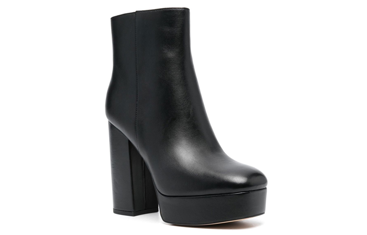 Order (Women) Coach Polished Leather Platform High Heel Ankle Boots 'Black' CE300_BLK