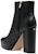 (W) Coach But Platform Tumit Tinggi Kulit Hitam Ankle Boots 'Black' CE300_BLK