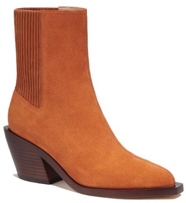 (Women) Coach Prestyn 'Brown Slip-On Bootie' CN137_BAR Order (Women) Coach Prestyn 'Brown Slip-On Bootie' CN137_BAR