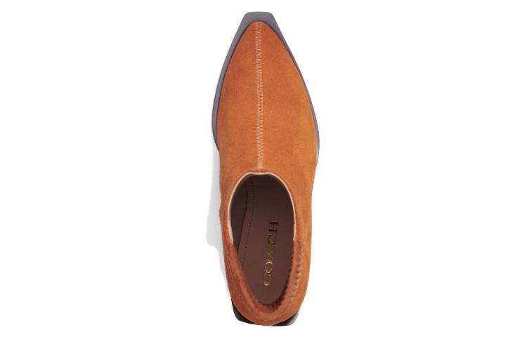 Shop (W) コーチ プレストン スリップオン ブーティ (ブラウン) CN137_BAR