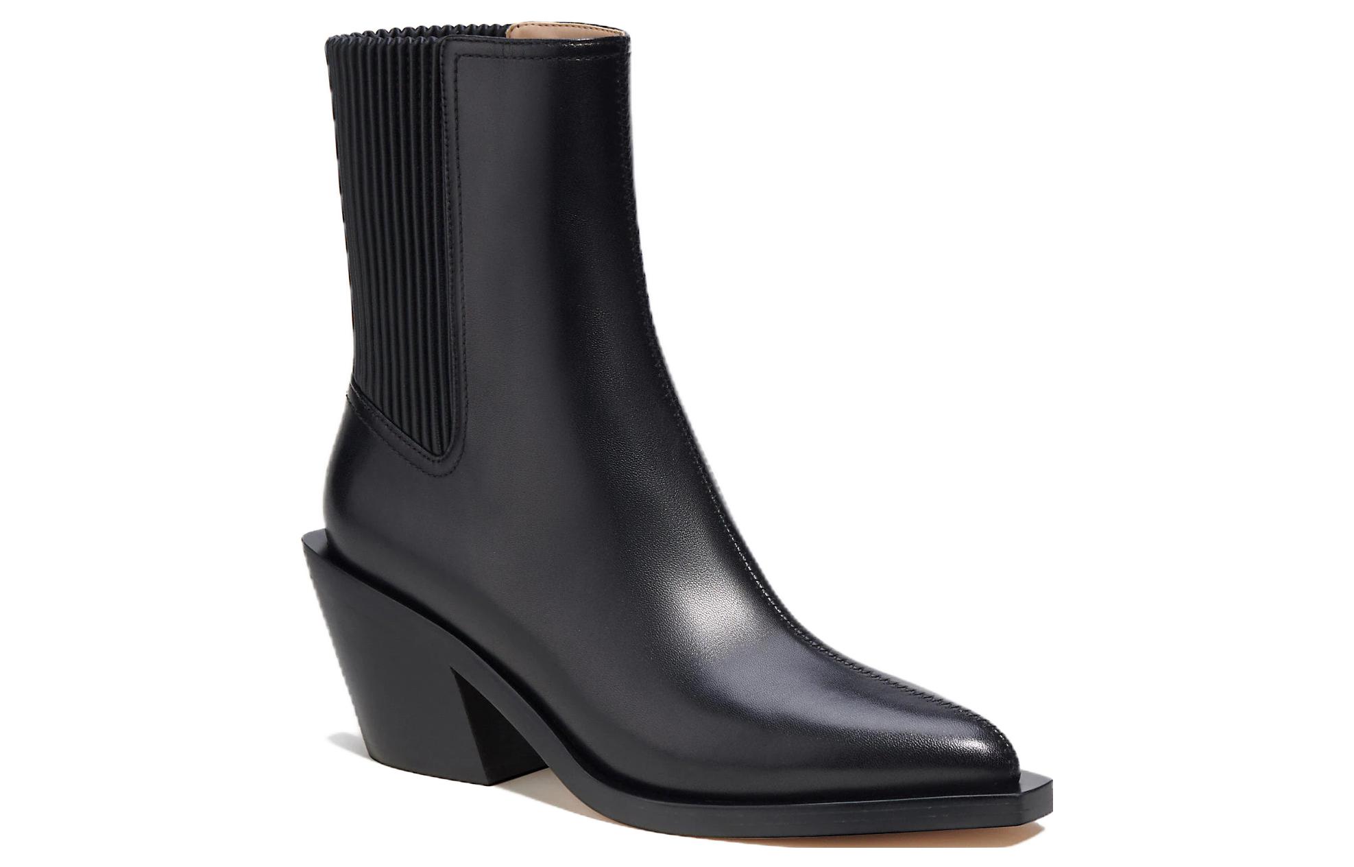 Order (W) Coach Prestyn Bootie 'Kulit Hitam Hujung Runcing' CN136_BLK