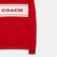 Purchase (W) Coach 拼接色塊標誌印花套頭長袖衛衣 CE420-RED