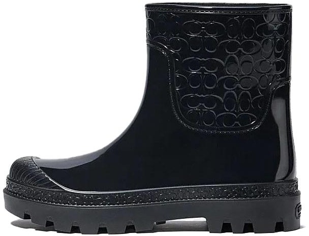 women-coach-rain-boot-black-comfort-casual-ce-856-blk