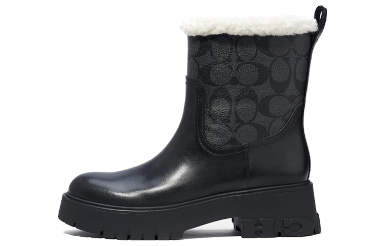 (W) Coach Raina 'Signature Jacquard Black'