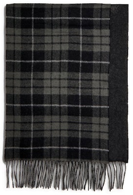 (W) COACH Syal Wol Reversible Motif Carriage Plaid Seri Aksesori 4624-BLK Lookbook (W) COACH Syal Wol Reversible Motif Carriage Plaid Seri Aksesori 4624-BLK