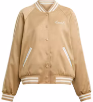 (Women) Coach Reversible Striped Raglan Baseball Jacket - Light Khaki CAH06-BEI (Women) Coach Reversible Striped Raglan Baseball Jacket - Light Khaki CAH06-BEI