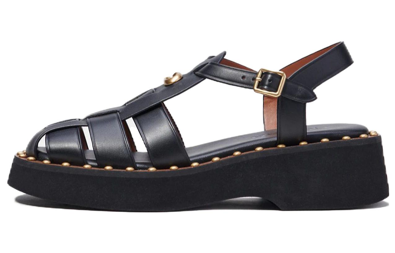 (Women) Coach Roman Sandals 'Fashion Comfort Black' CK033_BLK