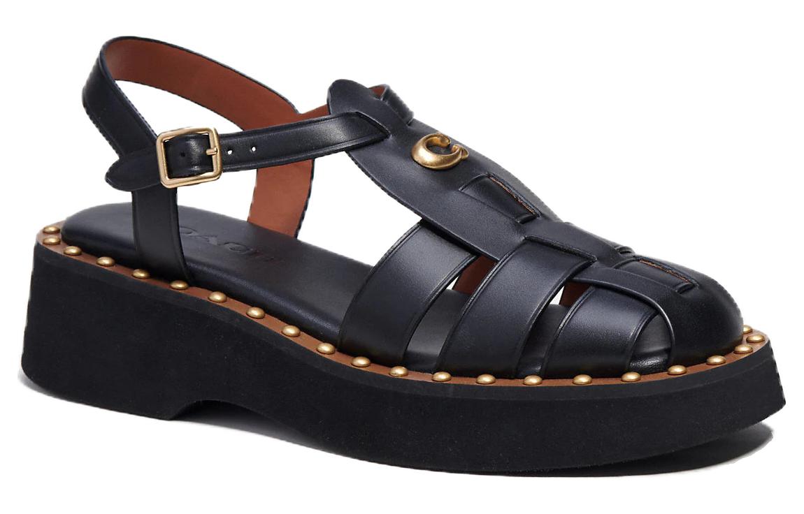 Order (W) Coach Roman Sandalen ''Fashion Comfort Zwart'' CK033_BLK