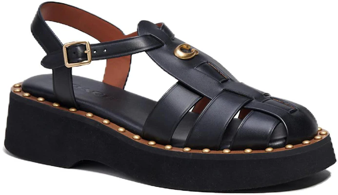 (W) Coach Roman Sandalen ''Fashion Comfort Zwart'' CK033_BLK Order (W) Coach Roman Sandalen ''Fashion Comfort Zwart'' CK033_BLK