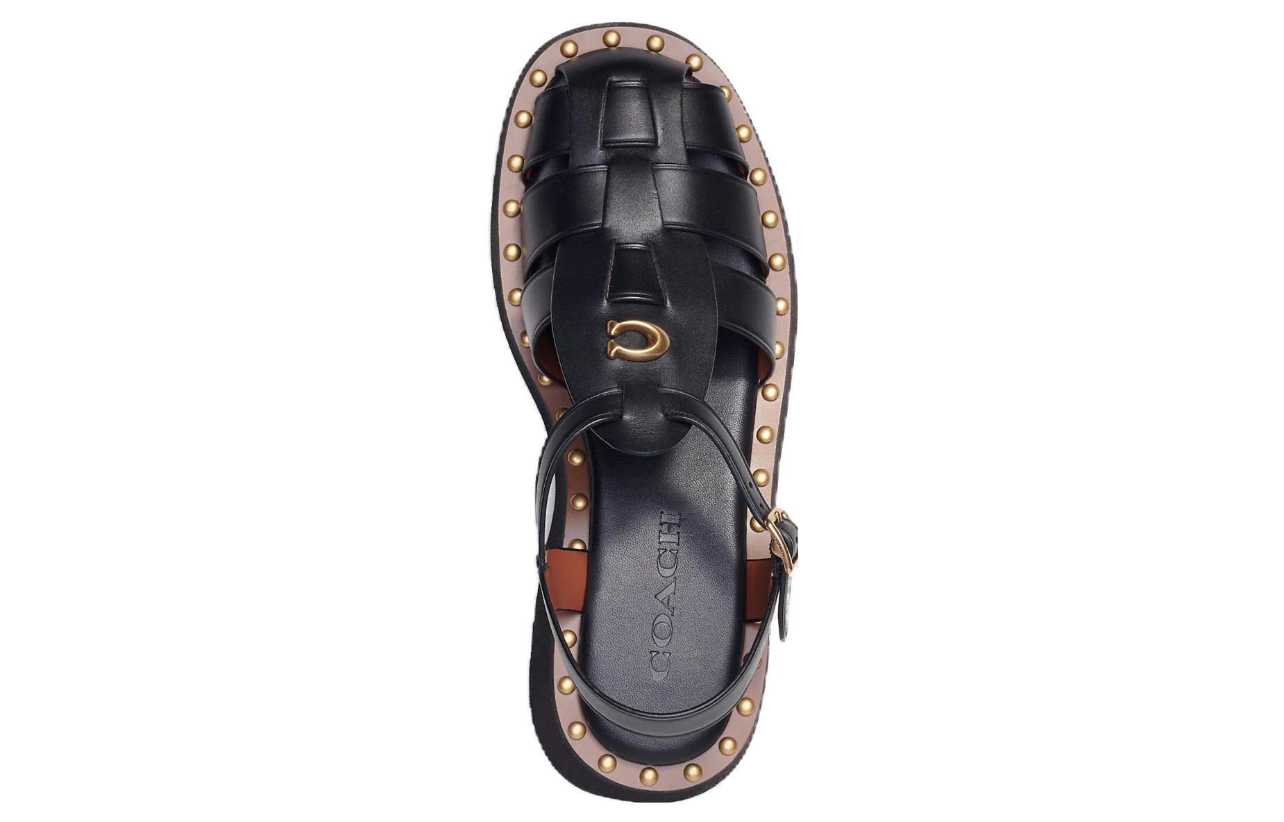 Lookbook (W) Coach Roman Sandalen ''Fashion Comfort Zwart'' CK033_BLK