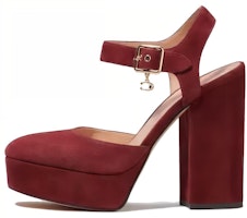 (Women) Coach Round Toe Buckle Chunky Heel 'Wine Red' CE296_WIN (Women) Coach Round Toe Buckle Chunky Heel 'Wine Red' CE296_WIN