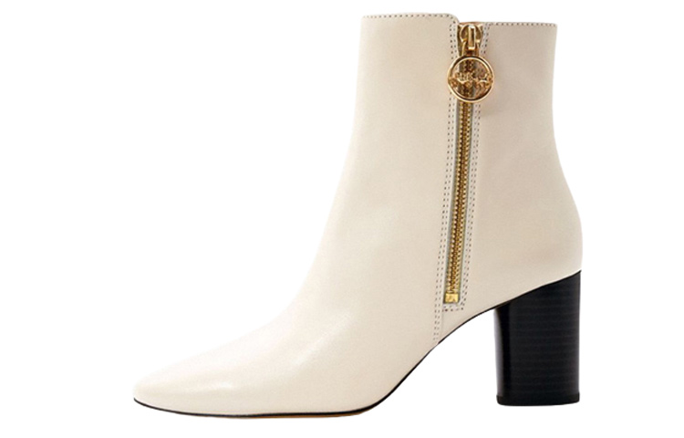 (Women) Coach Short Boot 'Fashion Zip White' G5303_CHK