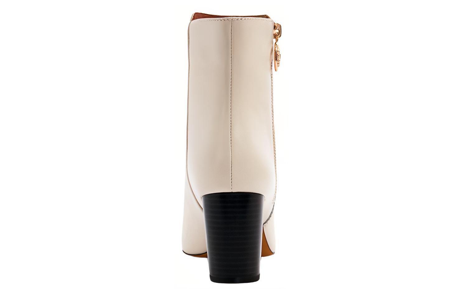 Shop (W) Coach Korte Laarzen ''Fashion Zip Wit'' G5303_CHK