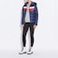 Lookbook (Women) COACH Short Colorblock Puffer Jacket with Hood Winter Deep Blue. 4524-A8Z