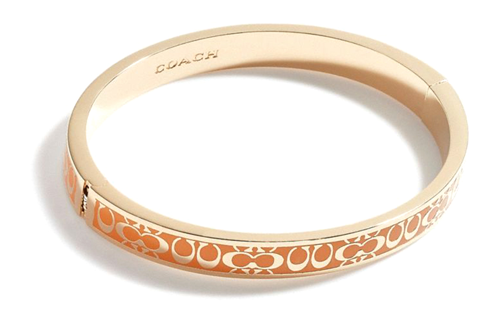 (Women) COACH Signature C Classic Print Brass Bracelet  Gold/Yellow. CB451-CYQ