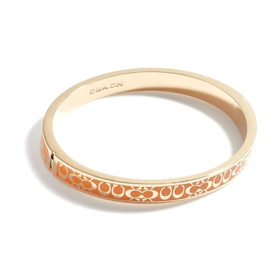 (Women) COACH Signature C Classic Print Brass Bracelet Gold/Yellow. CB451-CYQ