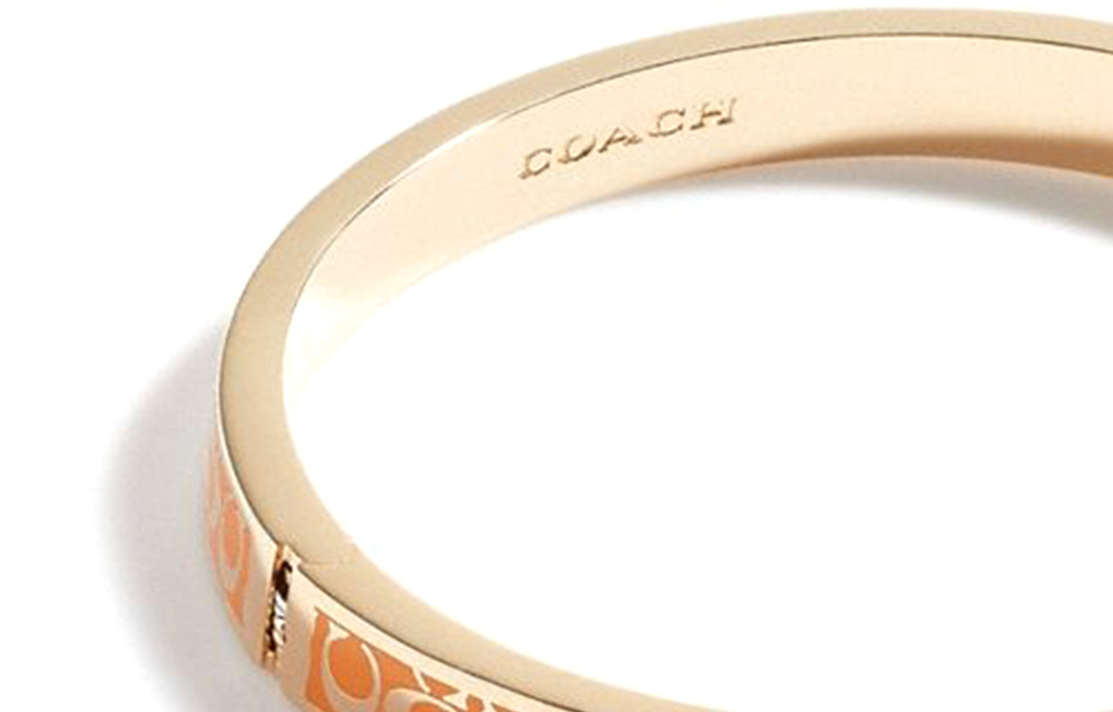 Lookbook (W) 蔻驰经典印花黄铜手链 金色/黄色 CB451-CYQ