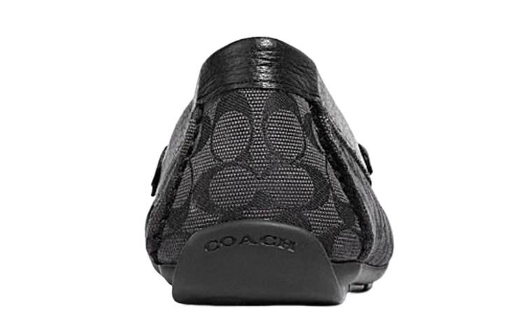 (W) Coach Signature Jacquard Flat 'Black' 圖 4