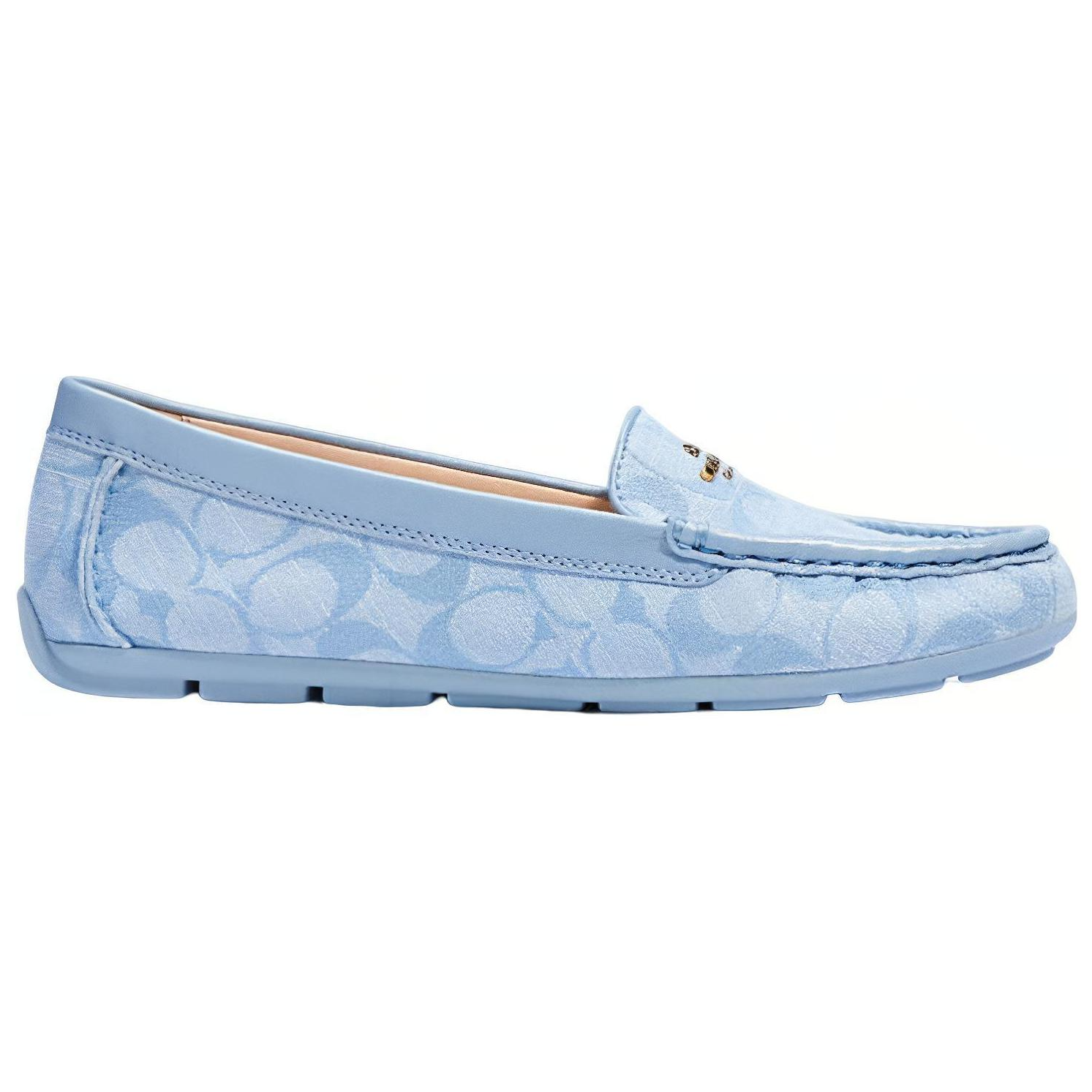 (W) Coach Signature Jacquard Flat 'Pale Blue' 圖 2