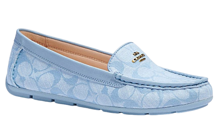 (W) Coach Signature Jacquard Flat 'Pale Blue' 圖 3