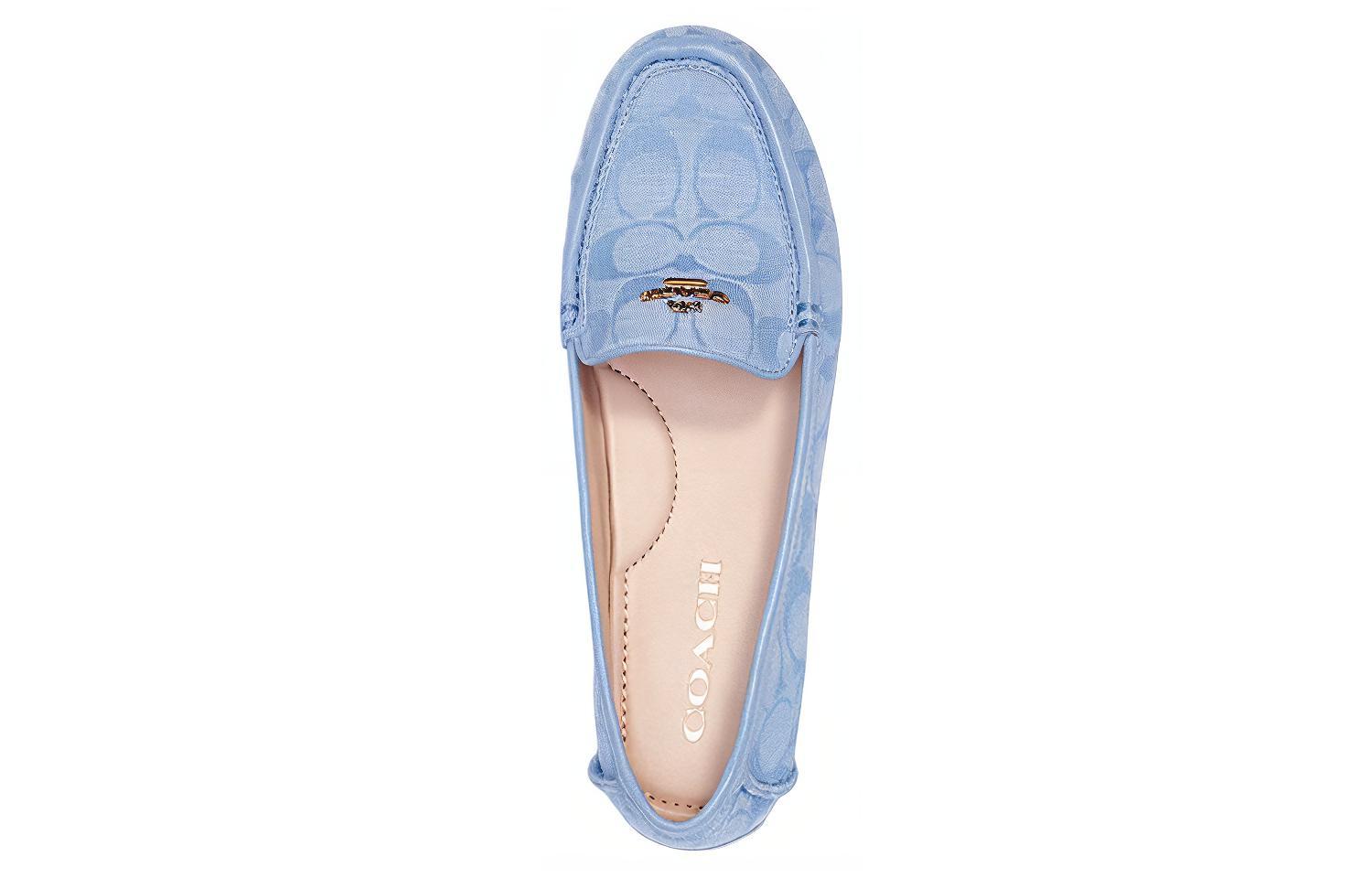 (W) Coach Signature Jacquard Flat 'Pale Blue' 圖 4
