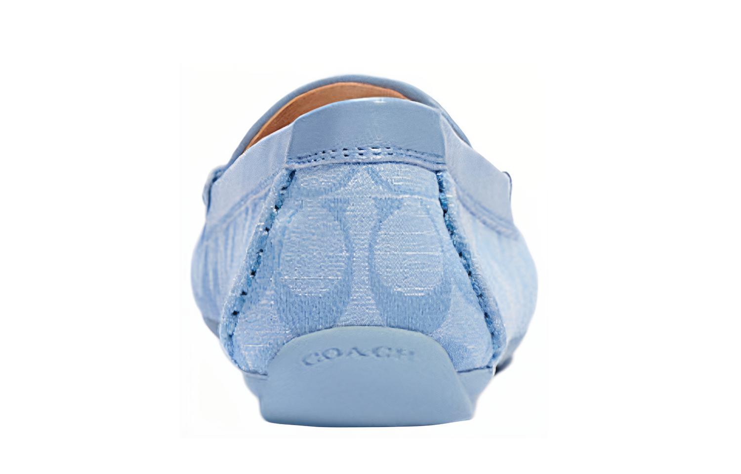 (W) Coach Signature Jacquard Flat 'Pale Blue' 圖 5