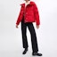 Lookbook (Women) COACH Signature Jacquard Recycled Polyamide Short Puffer Jacket Women Red CV411-RED