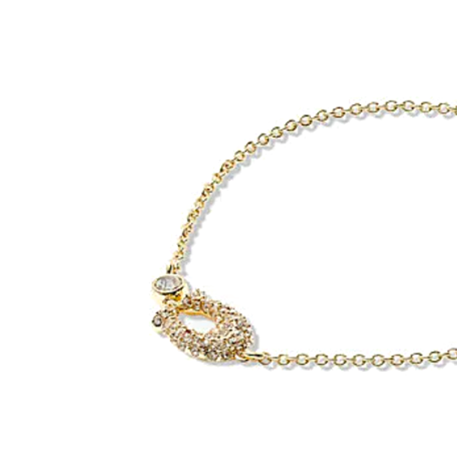 Shop (W) Gelang COACH Signature Pave Slider Wanita - Emas. CJ717-PNM