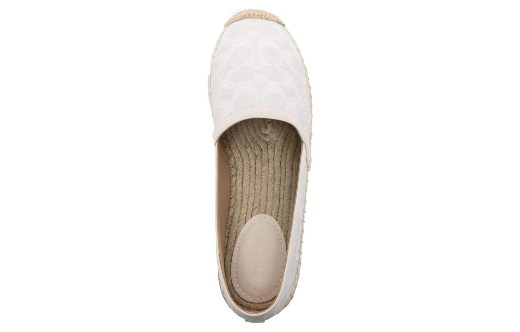 (W) Coach Simple Round Toe 'Fisherman White' 圖 4