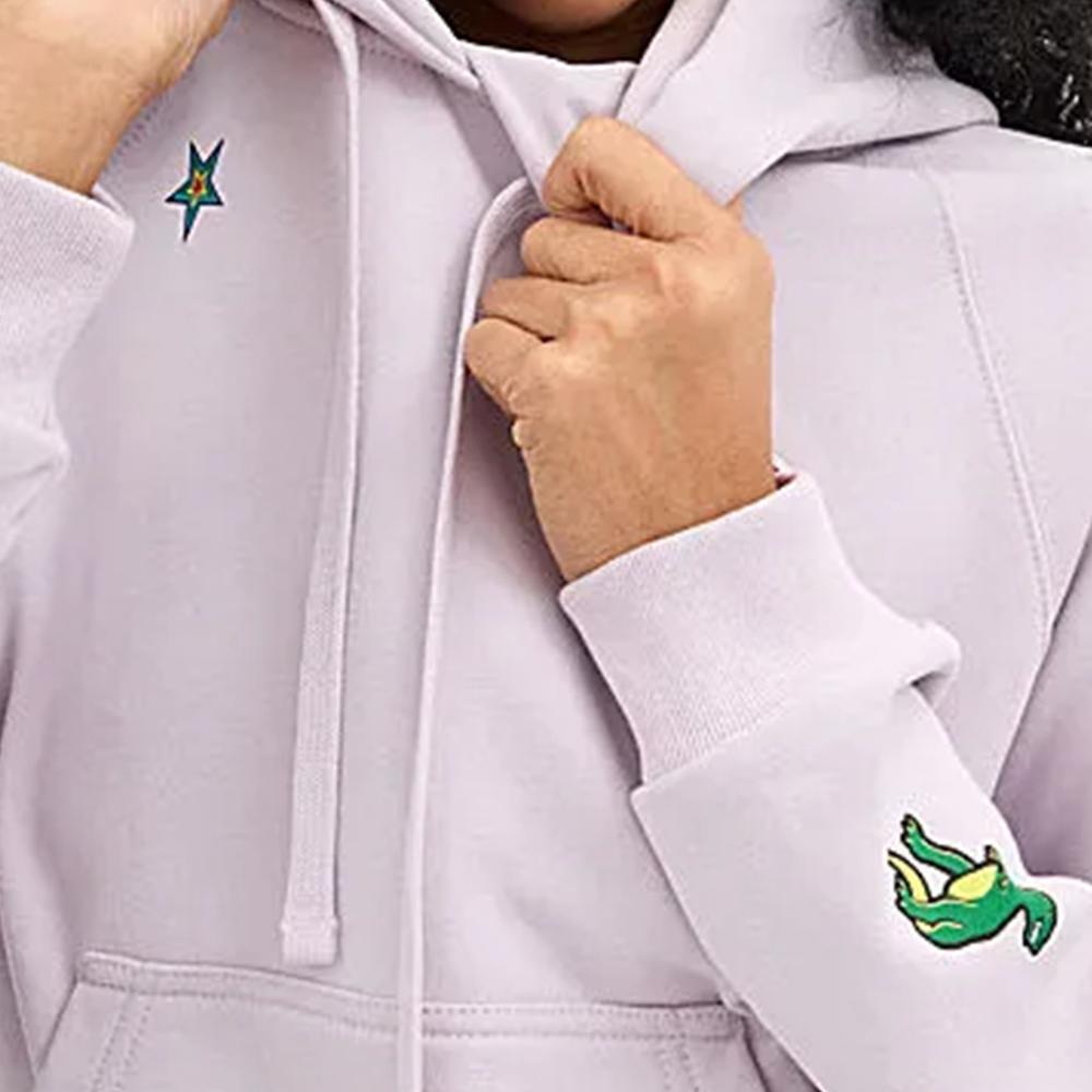 Purchase (W) Sudadera Coach Slim Fit Lila Claro con Diseño de Parche SS24. CX169-OCB