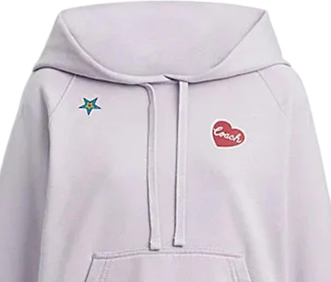 (W) Sudadera Coach Slim Fit Lila Claro con Diseño de Parche SS24. CX169-OCB Details for (W) Sudadera Coach Slim Fit Lila Claro con Diseño de Parche SS24. CX169-OCB
