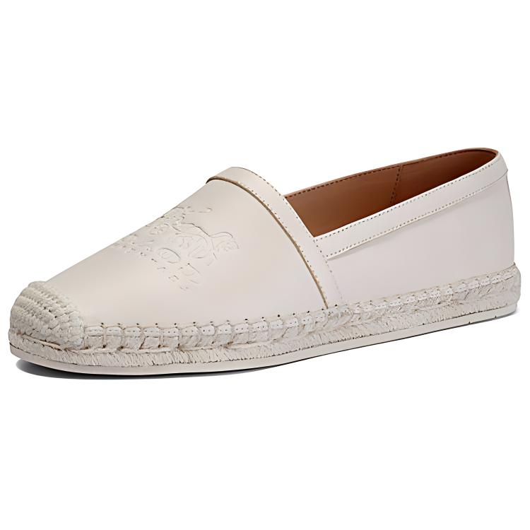 (Women) Coach Slip-On 'White Fisherman' C1144_CHK