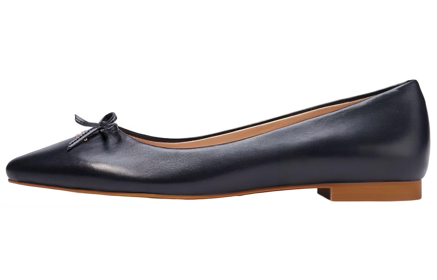 (Women) Coach Slip-On Flat 'Black Leather' C2911_BLK