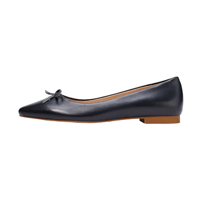 (W) Coach Slip-On Flat 'Black Leather'