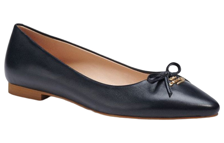 Lookbook (Women) Coach Slip-On Flat 'Black Leather' C2911_BLK