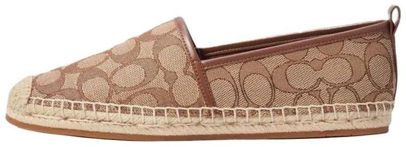 COACH蔻馳 套腳圓頭低筒提花 麻底鞋 女款 卡其色 Buy COACH蔻馳 套腳圓頭低筒提花 麻底鞋 女款 卡其色