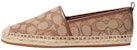 (W) Coach Slip-On Toe Bulat Rendah 'Khaki Jacquard' CG629_FSD