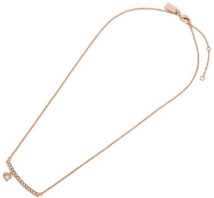 (W) COACH Kalung Wanita Cantik Emas Mawar Mewah Ringan dengan Senyum C 91431-RGD Lookbook (W) COACH Kalung Wanita Cantik Emas Mawar Mewah Ringan dengan Senyum C 91431-RGD