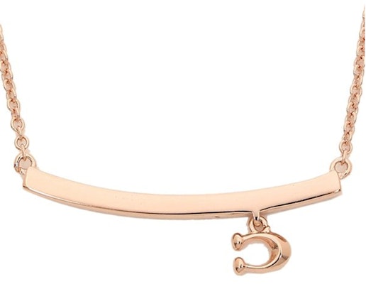 (W) COACH Kalung Wanita Cantik Emas Mawar Mewah Ringan dengan Senyum C 91431-RGD Shop (W) COACH Kalung Wanita Cantik Emas Mawar Mewah Ringan dengan Senyum C 91431-RGD