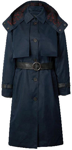 women-coach-ss-21-navy-blue-solid-waist-cinching-hooded-trench-coat-c2656-nav