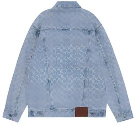 (W) COACH SS22 藍色印花單排扣長袖外套. C8787-DEN Lookbook (W) COACH SS22 藍色印花單排扣長袖外套. C8787-DEN