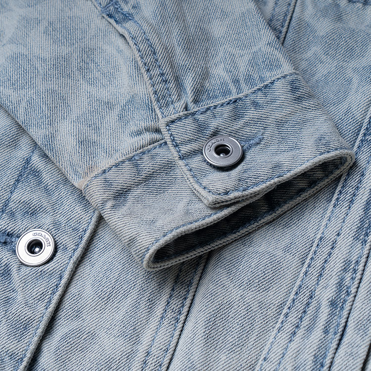 Shop (W) COACH SS22 藍色印花單排扣長袖外套. C8787-DEN