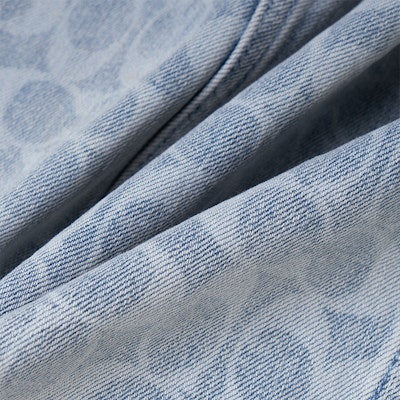 (W) COACH SS22 藍色印花單排扣長袖外套. C8787-DEN Purchase (W) COACH SS22 藍色印花單排扣長袖外套. C8787-DEN